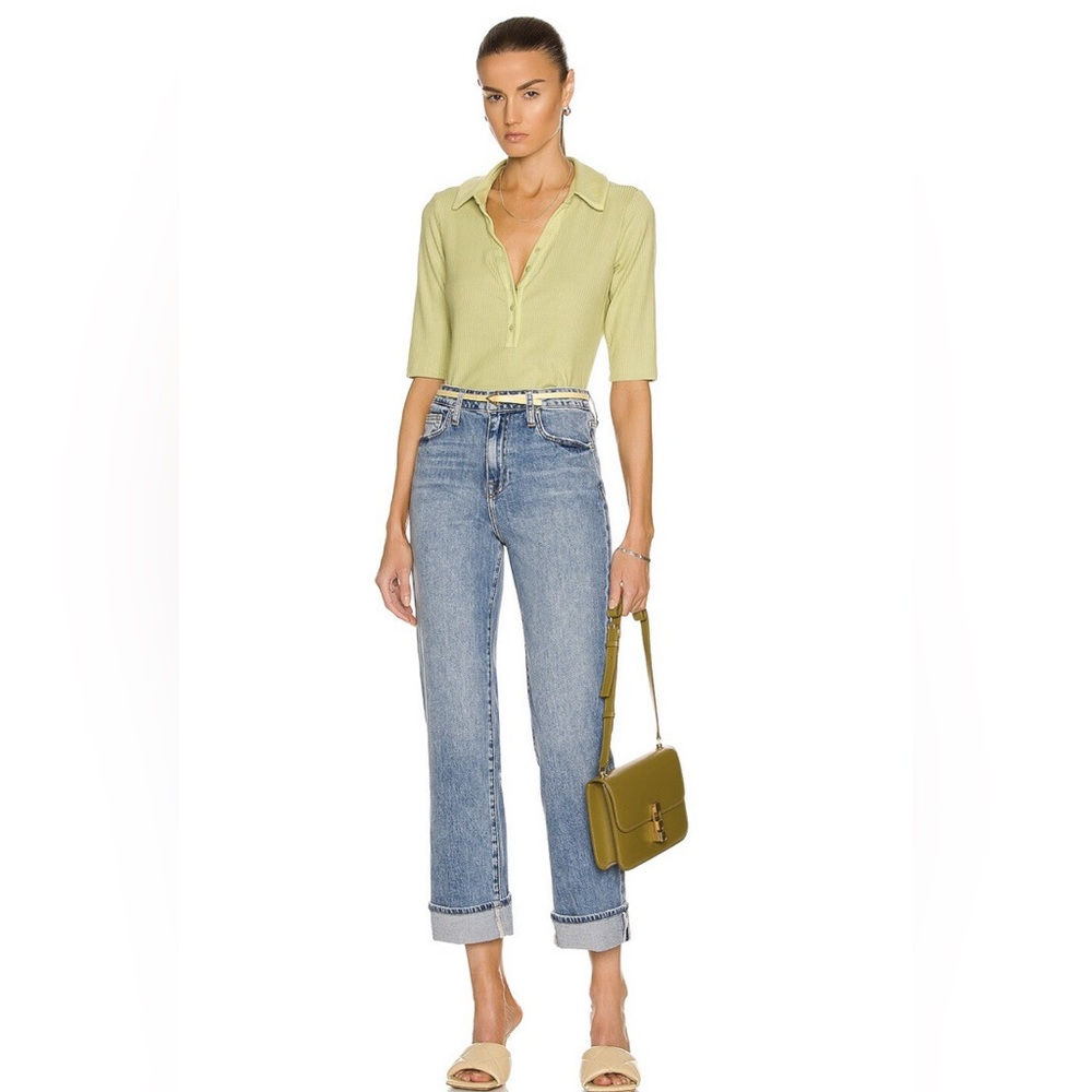 Jonathan Simkhai Laurel Canyon High Rise Cropped Ankle Boot Jeans Size 24